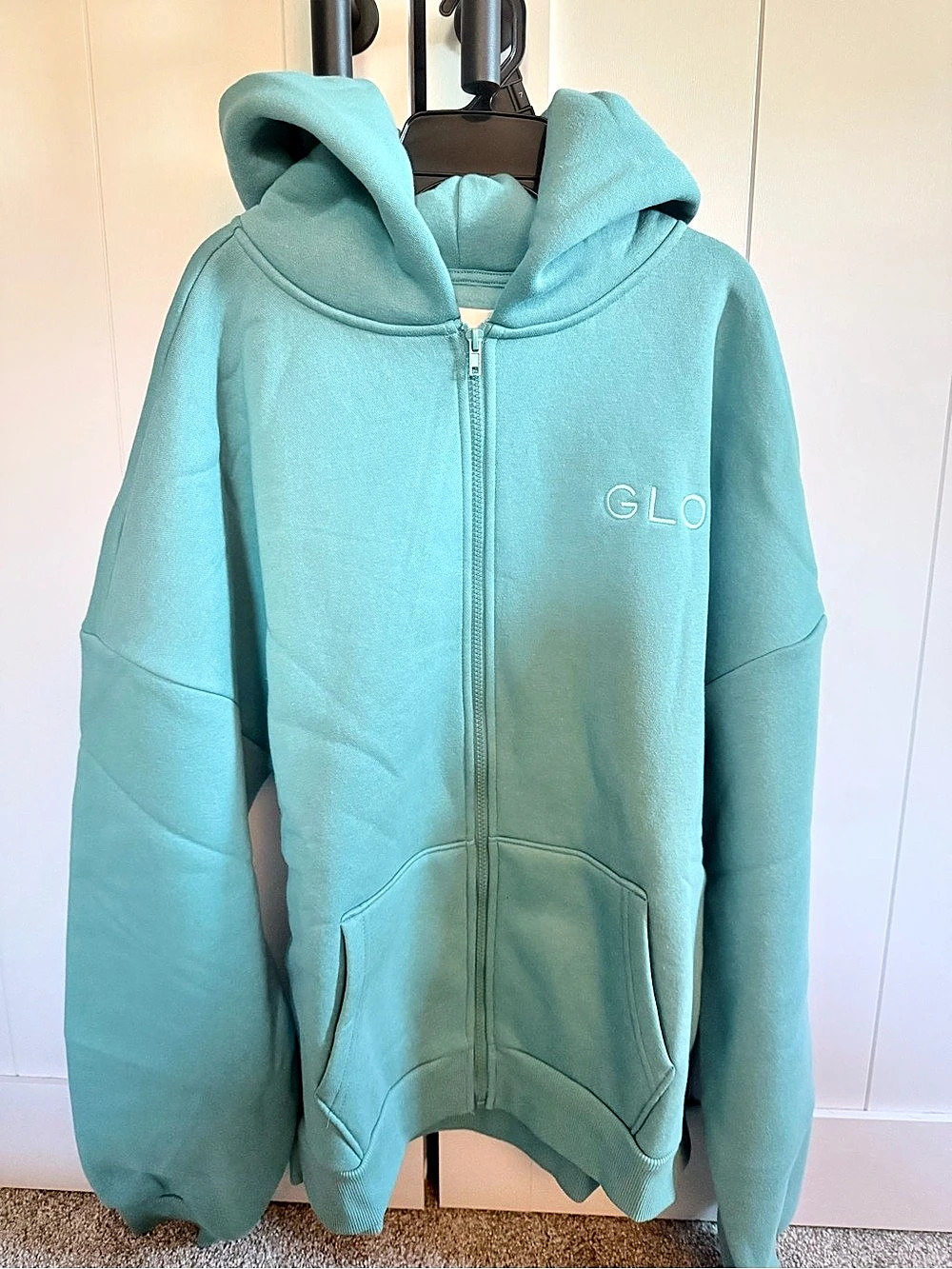 GLO God’s Love Overcomes “Disciple” Kingdom Essential fleece zip hoodie, Dusty T